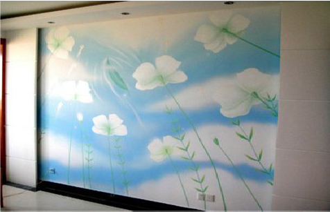 常德画墙绘怎么画好白云的蓬松感？