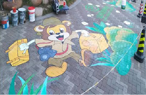 常德夏季画地面彩绘会遇到的问题