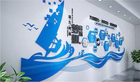 常德海浪主题文化墙如何设计?
