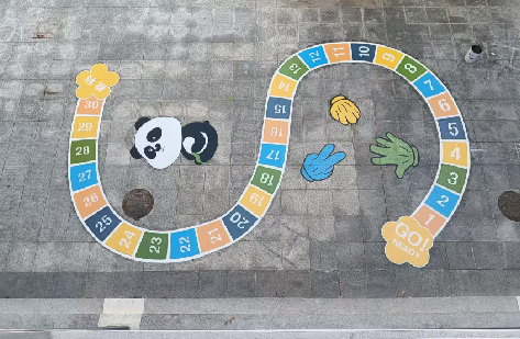 常德地面游戏彩绘