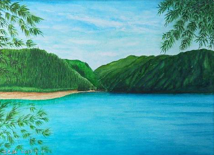 常德在墙绘中,如何绘画绿水青山?